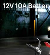 DC House Battery Charger 12V 10A, Smart Car Trickle Charger Fully Automatic Maintainer Desulfator...