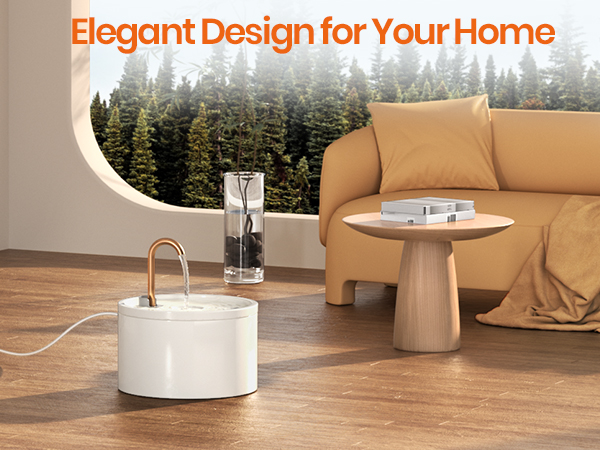 cat drinking fountain