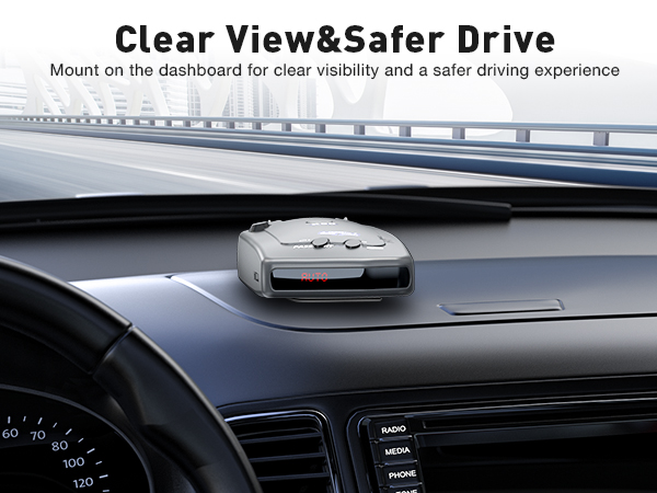 uniden radar detector mount