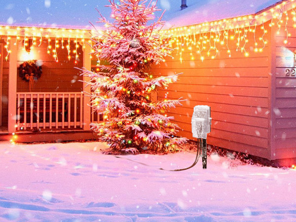 christmas outdoor decorations dawn to dusk outdoor timer