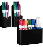 Banafich 3 Pcs Magnetic Marker Holder for Whiteboard, Plastic Magnet Dry Erase Marker Holders for...