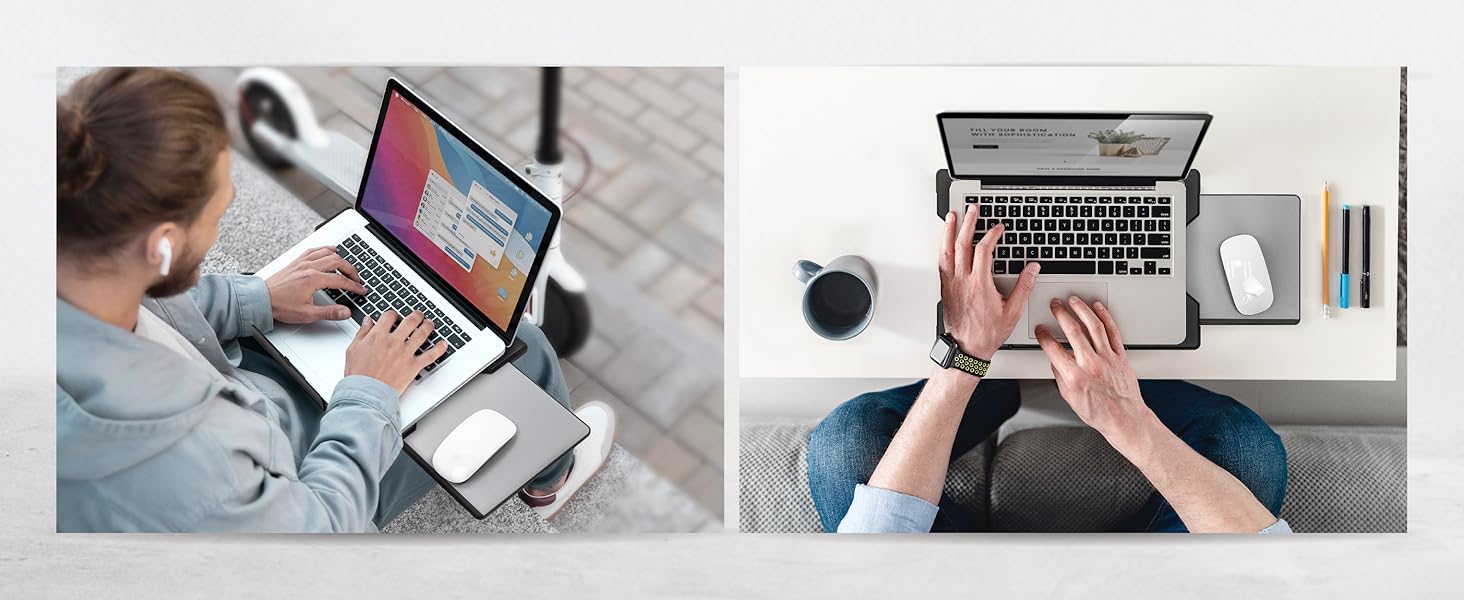 Portable foldable Computer laptop cooling pad lap board desktop holder drawing stands travel trays