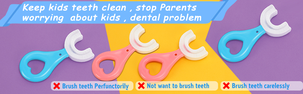 u shaped toothbrush for kids