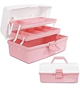 TERGOO 12in Three-Layer Multipurpose Storage Box Organizer Folding Tool Box/Art &amp; Crafts Case/Sew...