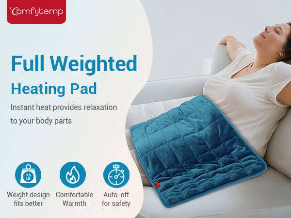 weighted heating pad for back