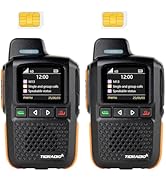TIDRADIO TD-M13 Global Rapid Walkie Talkies Unlimited Range 4G LTE POC Radio with Sim Cards,Long ...