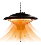 TRUSTECH Electric Outdoor Heater, 1500W Outdoor Hanging Heater, 3S Fast Heating, IP34 Waterproof,...
