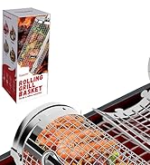 Chenovate Side-opening Rolling Grill Baskets-1