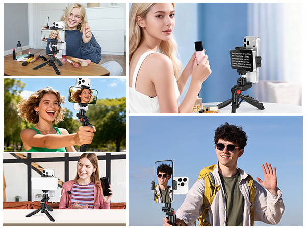 Heliora Teleprompter Kit for iPhone &amp;amp; Android (with Tripod)