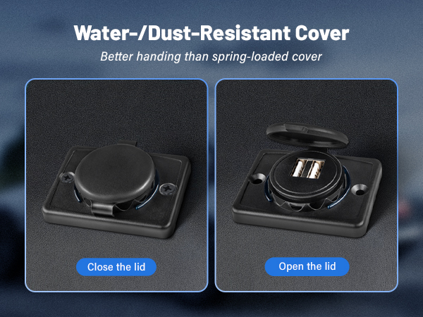 Dual USB car charger socket