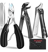 Toenail Clippers for Thick Toenails for Seniors, Angled Large Toe Nail Clippers Set for Men, Heav...