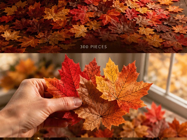 Fall Artificial Maple Leaves