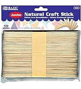 BAZIC Jumbo Craft Sticks Natural Wood, Large Size Ice Cream Popsicle Stick, Non Toxic DIY Project...