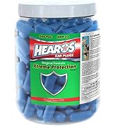 HEAROS Xtreme Protection Foam Ear Plugs, 33dB NRR 33, 200 Pairs (Blue)