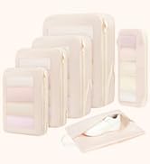 BAGAIL 4 Set/6 Set/8 Set Compression Packing Cubes Travel Accessories Expandable Packing Organize...