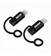 BOUTOP Apple MFi Certified 60W PD Fast Charging USB-C to Lightning Adapter with Anti-Loss Lanyard...