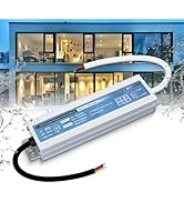 LED Driver 60 Watts 12V DC Low Voltage Transformer Waterproof IP67 Power Supply Transformer...