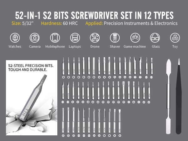 Multi-batch head small electric screwdriver set