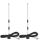 Bingfu 20-1300MHz Police Scanner Antenna Radio Scanner Magnetic Base Antenna HF VHF UHF Ham Radio...