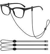 FOFALY Glasses Strap 3Pcs, Adjustable Eyeglasses String Holder Strap Cord, Glasses Retainer for S...