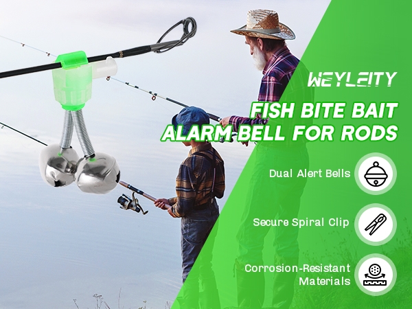 Fish Bite Bait Alarm Bell for Rods