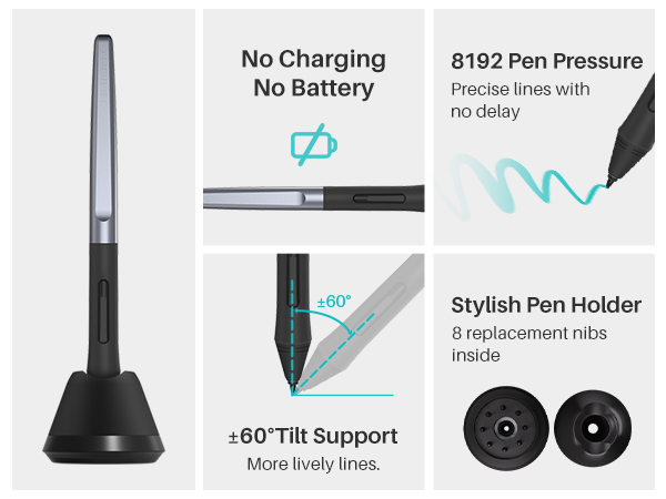 HUION H1060P Drawing tablet and PW100 stylus