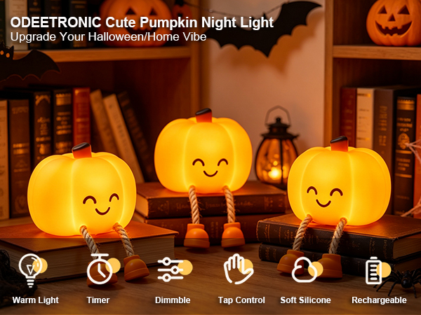 Cute Halloween Pumpkin Night Lights