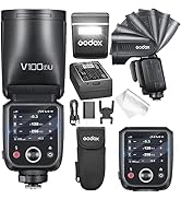 GODOX V100 F GODOX Flash for Fuji – Touchscreen Control 100W TTL Camera Flash 