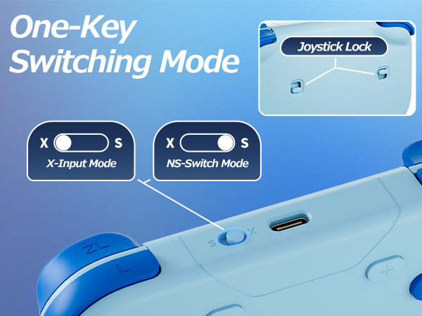 Equipped with 2 high-precision 3D joysticks, responsive buttons, 6-axis gyroscope