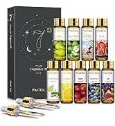 PHATOIL 9PCS Fruit Fragrance Oil Set for Soap Making Diffusers, 10ml/0.33fl.oz Cucumber Melon, Co...