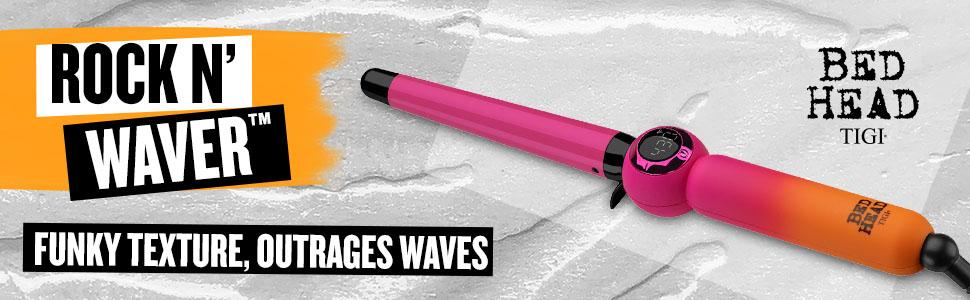 curling iron; curling irons; curling wand; curling wands; tapered curling wand; bed head; BH382