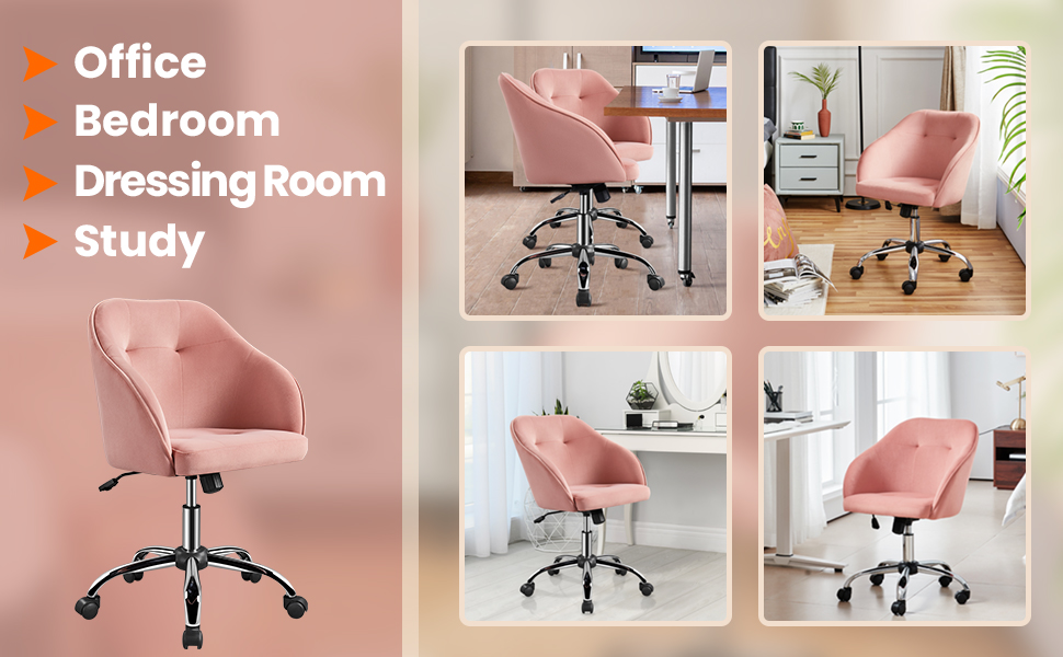 velvet office chair