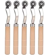 Oumefar 5Pcs Tracing Wheel Paper Perforator Tracing Wheel Serrated Tracing Wheel Serrated Tracing...