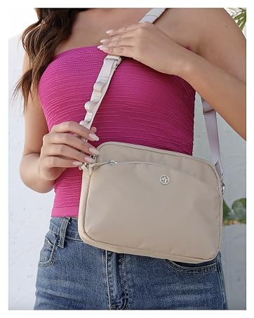 Pander-Small-Crossbody-Bag-for-Women,-Lightweight-Nylon-Everyday-Purse-with-Adjustable-Strap
