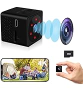 Bextgoo Mini Security Camera, WiFi or No WiFi Optional, 4K Spy Camera, Small Cameras for Home Sec...