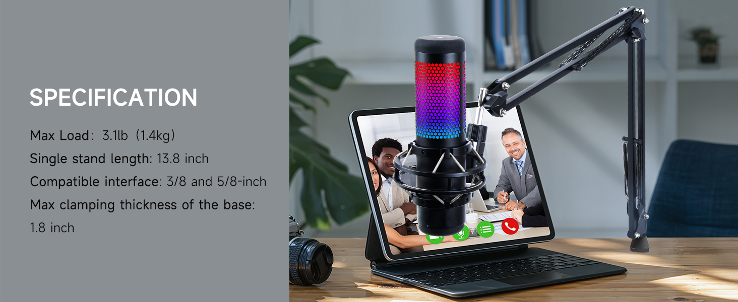 pc mic Hyperx QuadCast Hyperx QuadCast mic for streaming Hyperx QuadCast streaming mic boom arm