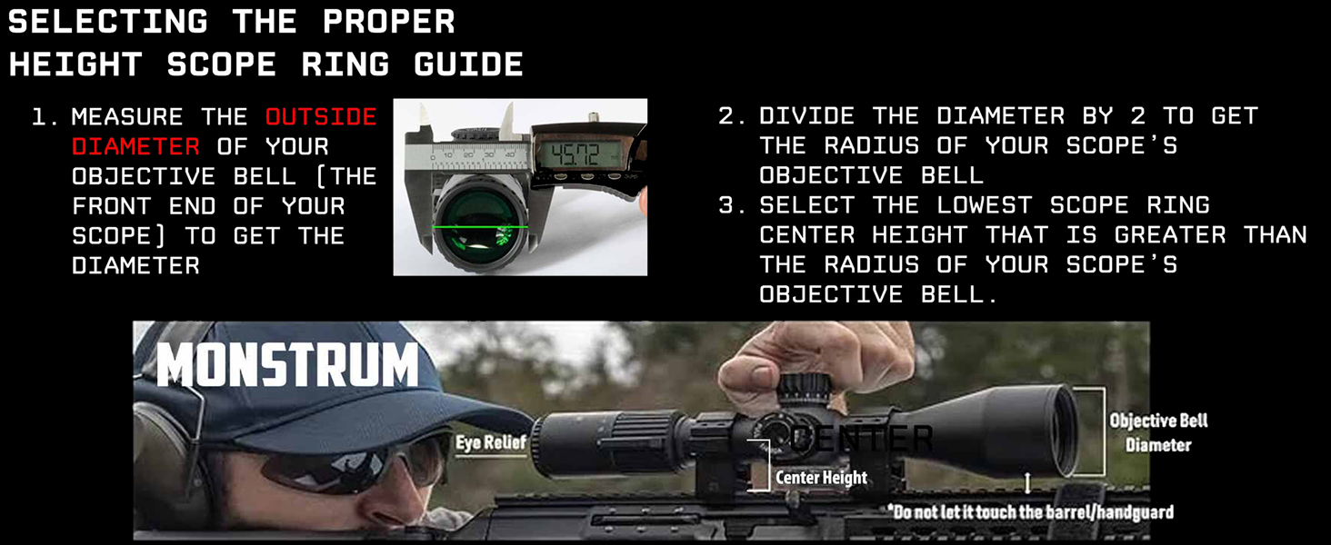 Scope Ring Height Guide
