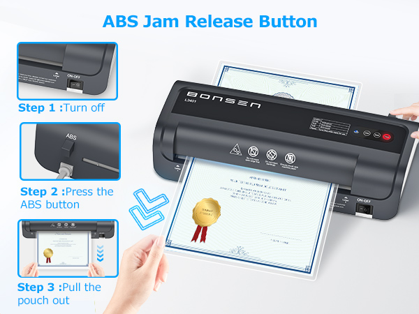 BONSEN Mini Laminator A4 Laminator Personal Laminator for Teachers