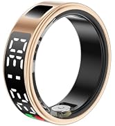 Smart Ring with LED Display, Smart Ring Fitness Tracker, IP68 Waterproof Fitness &amp; Sleep Tracker ...