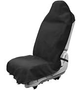 Fkewp Car Towel Seat Cover, Waterproof Sweating Auto Front Seat Protective Cover, Non-Slip Washab...