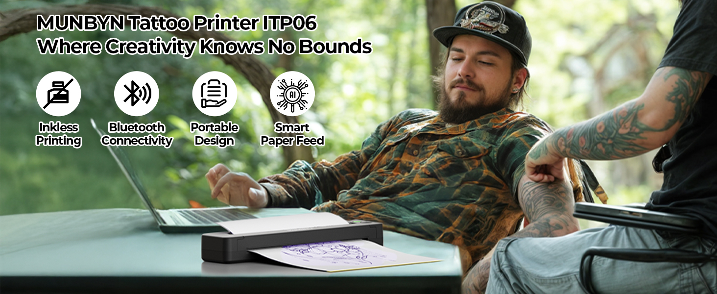 MUNBYN Tattoo Stencil Printer ITP06