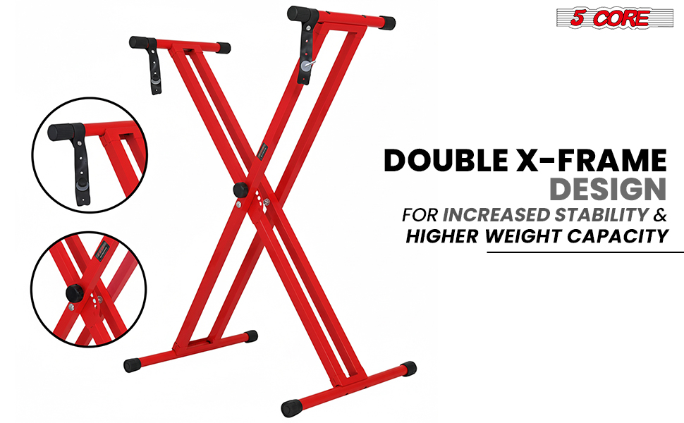 keyboard stand piano stand adjustable height x style double braced electric digital synthesizer