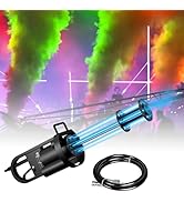 Handheld CO2 Cannon Smoke Machine, CO2 Blaster with LED RGB Lights &amp; Hose, CO2 Column Gun Stage E...
