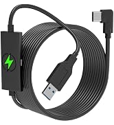 Kuject Design 16FT Link Cable for Quest 3S/3, 2 and Pro, With Separate Charging Port for Uninterr...