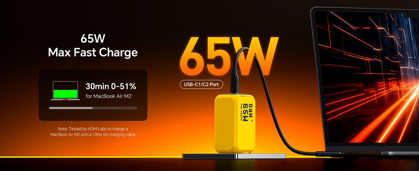 65w USB C WALL CHARGER