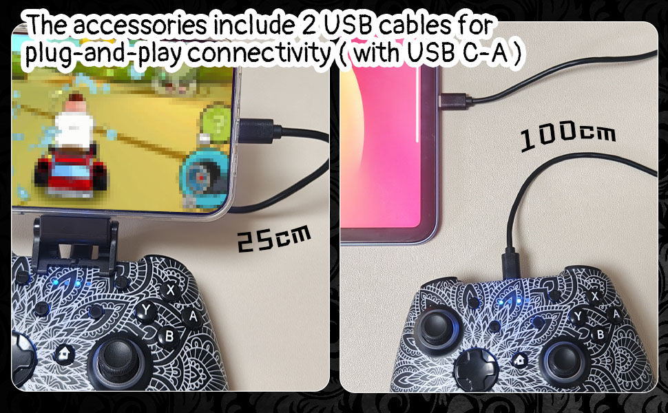 USB Wired Game Controller for Android Phone, iPhone15&amp;amp;16, iPad10, PC, Mac, Steam Deck, Tesla