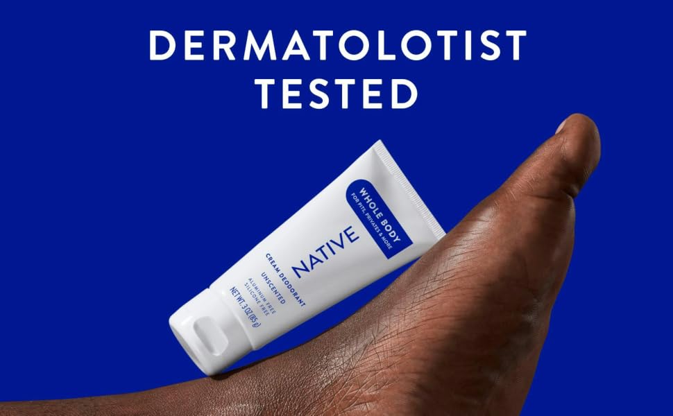 dermatologist tested approved whole body cream unscented native