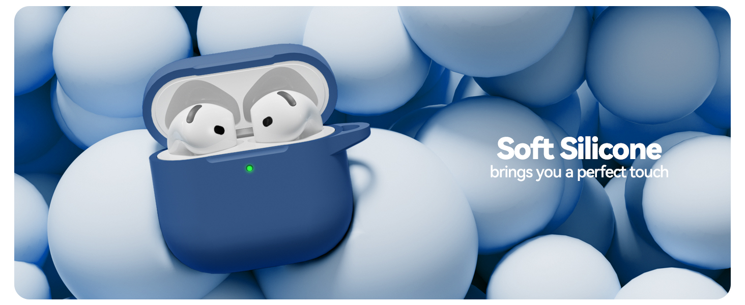 for AirPods 4 Case Cover 2024 with Cleaner Kit
