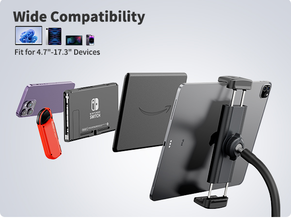 tablet holder for bed