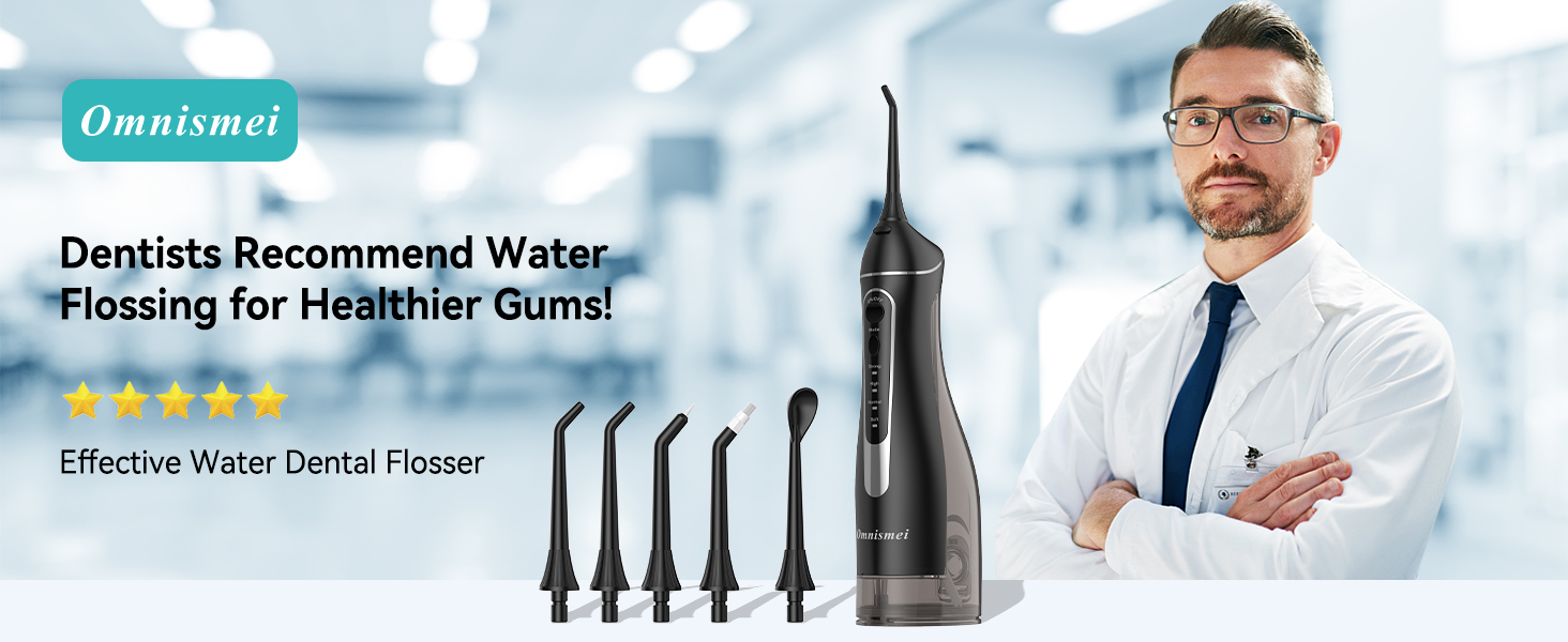 Water Dental Flosser Teeth Pick: Portable Cordless Oral Irrigator Rechargeable